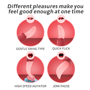 Realistic Licking Tongue Rose Wearable <b>Vibrator</b> for Women Clitoral Nipple Stimulation IPX7 Waterproof 12 Frequency Modes Adult - Product Image 5