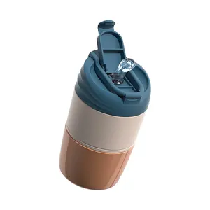 2024 Drink straight, coffee 316 vacuum cup with straw,Thermos Cup Stainless Steel Double Wall Travel Logo Custom