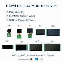 Módulo de Pantalla HDMI de 2.1''/3.4''/4''/4.3''/6.8''/7''/10.1''/12.1'' Compatible con Raspberry Pi, Sistemas Integrados y Windows
