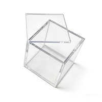 Présentoir de Luxe en Acrylique Transparent pour Cartes ETB, Boîtes de Protection pour Boosters, avec Couvercle Amovible, Autoportant, Facile à Assembler