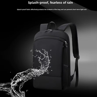 Sac à dos d'affaires en nylon durable au design décontracté et tendance, grande capacité, sac d'étudiant, sac à dos pour ordinateur portable 16 pouces