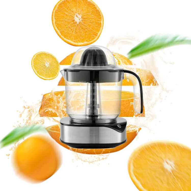 Presse-fruits électrique commerciale, avec boîtier en acier inoxydable, moteur entièrement en cuivre, machine pour jus d'orange