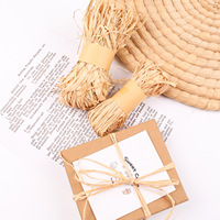 Cordes d'emballage décoratives de remplissage déchiquetées en raphia recyclé de papier de cuisson de nature naturelle écologique de haute qualité pour boîte à bijoux