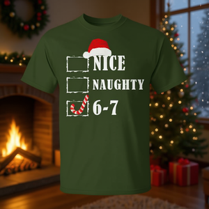 Sei sette 6-7 Meme bella maglietta grafica di natale cattivo - Product Image 3