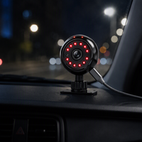 Système d'alerte anti-fatigue à vision IA haute précision, caméra de rétroviseur avec 16 LED IR pour vision nocturne, alarme anti-somnolence pour camions
