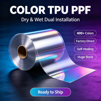 Film de protection de peinture TPU couleur premium, sans résidu, amovible, PPF couleur, film de protection de carrosserie automobile