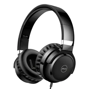 Picun C60 Headphone Berkabel Colokan Jack 3.5Mm, Headset Kawat Mikrofon Line-In Stereo 3D Desain Sederhana