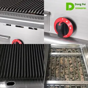 Parrilla Eléctrica de Mesa Dongpai, Estufa para Brochetas, Acero Inoxidable Grueso, <span class=keywords><strong>Piedra</strong></span> Volcánica, Sin Humo, Multifuncional, Fácil de Limpiar - Product Image 4