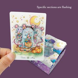Anpassbarer Druck Exquisite Goldfolie Holo graphische Folie Blinkende Stempel Weissagung Orakel Tarot karten Deck - Product Image 4