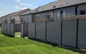 Outdoor Holz Kunststoff Verbund zaun Privatsphäre Außen zaun WPC Outdoor Geländer - Product Image 2