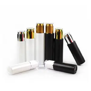 Pearl White Matte Black Glass Pump Bottle with Acrylic Lid and Mist Sprayer Lotion Pumps for Lotion Skin Care Serum Oil Perfume