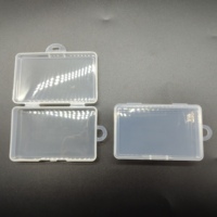Boîte à bijoux transparente en plastique PP, petite, personnalisée, avec crochet, emballage siamois, vente en gros d'usine