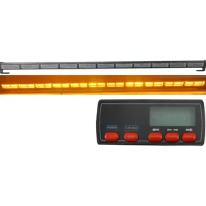 Barre lumineuse led slim de sécurité pour route, 132W, 48 pouces, affichage super lumineux, commande d'avertissement de la route, moniteur de circulation, livraison gratuite