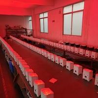 Offre Spéciale : Projecteurs LED sans fil à batterie 6*18W, aspect blanc, prix de gros exquis, contrôle DMX512, IP33, pour décoration de scène
