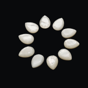 Màu trắng tự nhiên mẹ của Ngọc Trai Đá quý vòi Lê cắt hình dạng Trắng Lau Loose đá quý cho phụ nữ của đồ trang sức - Product Image 6
