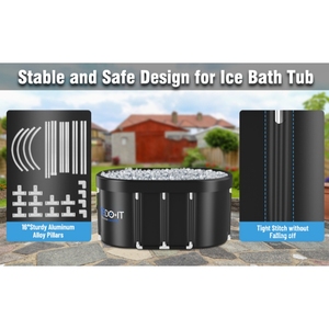 Baignoire ovale gonflable en PVC pour bain de glace, 116*85*60 CM, pour la récupération des athlètes, la maison, la salle de sport et l'utilisation intérieure/extérieure - Product Image 3