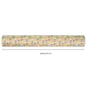 Custom Eco-Friendly Recyclable Kraft <b>Paper</b> Roll 24inch Printed <b>Pattern</b> Greaseproof PE Coated Food Packaging <b>Paper</b> Double-Sided - Product Image 1