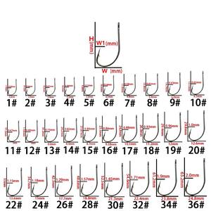 <span class=keywords><strong>Acier</strong></span> à haute teneur en carbone longue poignée bouche tordue anneau barbelé carpe hameçon <span class=keywords><strong>tube</strong></span> en vrac pour engins de pêche en mer pour la pêche de fond - Product Image 3