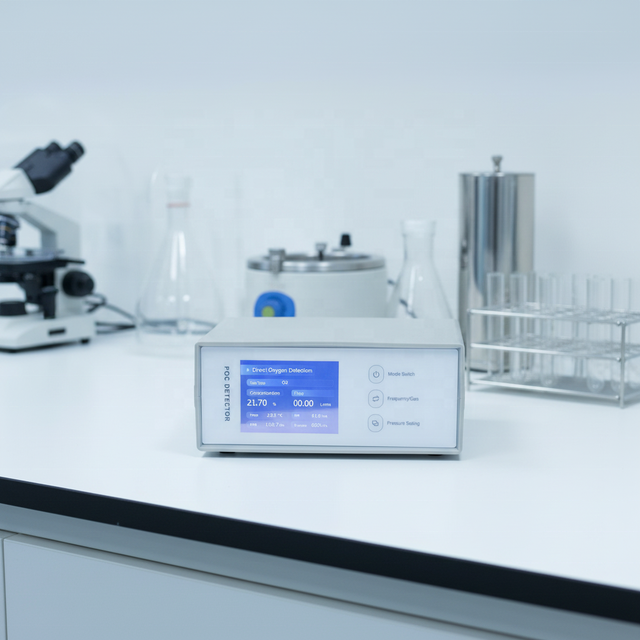 Oxygen Analyzer with Rechargeable Battery Dual Detection Modes (Pulse/Continuous) for On-Site Concentrator Testing