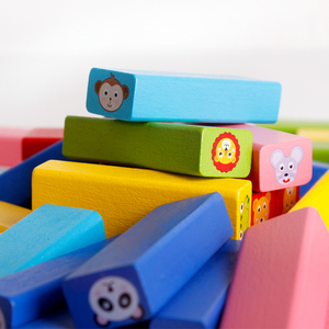 Costruzione per bambini in legno Stacking gioco equilibrio <span class=keywords><strong>Puzzle</strong></span> modello costruzione giocattolo pila torre alta - Product Image 4