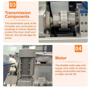 Máquina trituradora de metal de tela de desecho de máxima durabilidad Máquina trituradora de madera - Product Image 2