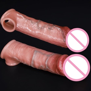 Funda de Silicona para Pene con Anillo para el Pene, Dildo Realista, Extensor de Pene para Hombres, Alargamiento del Pene, Retraso de la Eyaculación, Mejora de las Erecciones - Product Image 6