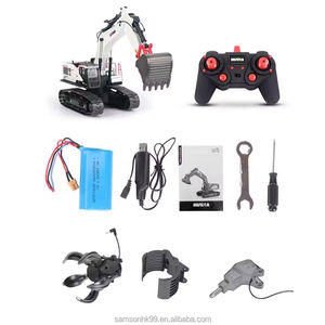 Excavatrice RC à l'échelle 1/14, 12+ canaux, véhicule de construction en métal, jouet télécommandé avec chargeur USB, fonctionnalités expertes - Product Image 6