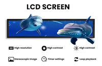 Pantalla LCD de Barra Estirada de 16.4 Pulgadas y Alto Brillo (1000 Nits), Señalización Digital Ultra Ancha para Supermercados y Comercios Minoristas