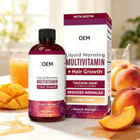 Multivitamine liquide pour la croissance des cheveux, biotine, complément alimentaire pour la croissance des cheveux, cliniquement testé, adapté aux femmes