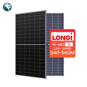 Umwelt freundliche Longi Hi-MO 5 LR5-72HBD 540 ~ 560M Longi PV-Panels Por Verkauf Großhandel Bifacial 550 Watt <span class=keywords><strong>Solar</strong></span> panel für Home System - Product Image 1