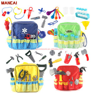 Jouets éducatifs de jeu de rôle pompier travailleur accessoires simulés audible téléavertisseur extincteur kit d'outils d'incendie ensemble enfants - Product Image 1