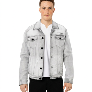 Custom Made Jean <b>Jacket</b> for <b>men</b> Custom Print Basic Casual Solid Color Cowboy <b>Denim</b> <b>Jacket</b> <b>Men's</b> Spring Jean <b>Jacket</b> for <b>Men</b> - Product Image 1