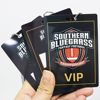 Kofei taille personnalisée entreprise employé impression numérique PVC carte d'identité en plastique pour événement VIP Pass avec lanière assortie