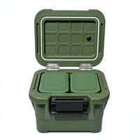 EcoWave - Conteneur isotherme robuste de 36 L en PE de qualité alimentaire pour aliments chauds, avec 12 compartiments pour la restauration sur site