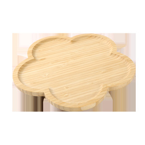 Bamboo flower-shaped <b>tray</b>, solid wood <b>tea</b> <b>tray</b>, snack <b>tray</b>, peach blossom <b>tray</b>, fruit <b>tray</b>, certified bamboo plum blossom <b>tray</b> - Product Image 2