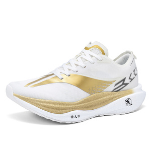 Chaussures de course à plaque de carbone pour hommes et femmes, baskets respirantes en maille à haute absorption des chocs pour l'entraînement et la course au marathon - Product Image 1