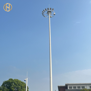 Qualité 15m 18m 20m 25m Acier Haut Mât Léger Poteau 15M Convient <span class=keywords><strong>Cage</strong></span> Échelle pour Football Fileld2 - Product Image 3