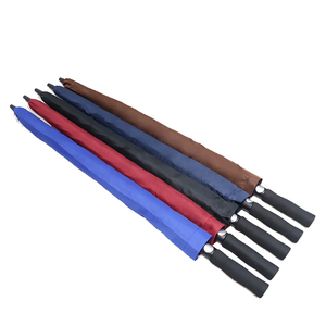 Vente en gros de parapluies de golf de grande taille, impression de logo personnalisée, protection double couche, parapluie automatique droit léger - Product Image 5