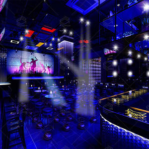 صالة بار النادي الليلي الحديثة الداخلية الديكور تصميم مع مصباح ليد لوازم و شريط الأثاث - Product Image 6