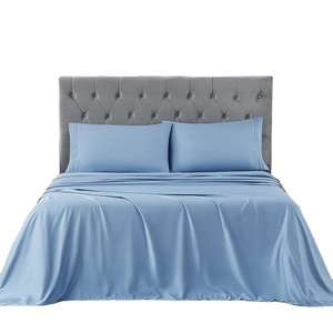 Home Textile <strong>Set</strong> 100% Bamboo Flat Sheets Luxury <strong>Bedding</strong> with <strong>Pillow</strong> Cases - Product Image 2