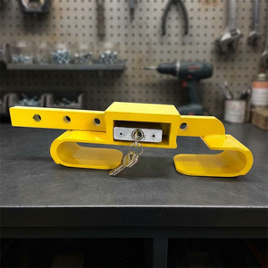 Verrou antivol à largeur réglable avec mécanisme de verrouillage intégré et clés pour la sécurité du transport en conteneurs et remorques - Product Image 1