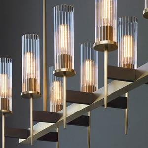 Luminaire suspendu LED en or de luxe nordique, fer et verre, design moderne minimaliste, modèle pour la maison, restaurant, salle à manger, hôtel, <span class=keywords><strong>bar</strong></span> - Product Image 5