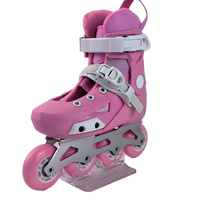 YSMLE Patins à roues alignées réglables pour enfants, patins à roulettes ajustables fantaisie unisexes rentables