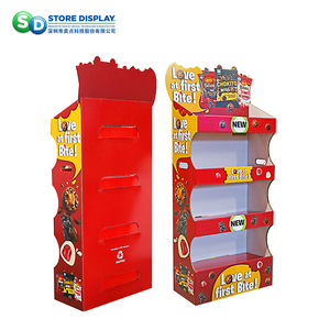 Custom Supermercado Snack <span class=keywords><strong>Display</strong></span> <span class=keywords><strong>Rack</strong></span> Pop Cardboard Floor <span class=keywords><strong>Display</strong></span> Stand Chocolate Candy Cookies Cardboard <span class=keywords><strong>Display</strong></span> Stand - Product Image 6