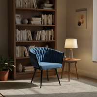 Chaise de salle à manger en tissu velours avec accoudoirs pour salle à manger et salon de manucure Sillas De Comedor Sedie Da Pranzo Meubles de salon