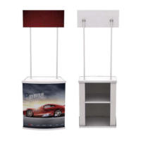 Table promotionnelle essentielle pour exposition, en PP, personnalisable avec impression, pour la publicité et la promotion