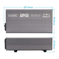 Alimentation de laboratoire intelligente ToolkitRC ADP450 450W 24V 19A DC avec PFC actif et sortie XT60 pour chargeur de batterie Lipo RC