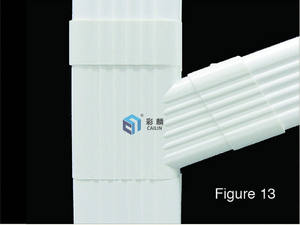 CAILIN 5,2 дюймов, 7 дюймов, белый, черный, коричневый, ПВХ водостоки, кровельная система дренажа дождевой воды, лидер продаж в Доминиканской Республике - Product Image 2