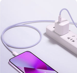 כבל טעינה מהירה 60W PD USB-C ל-USB-C בעל שני חיבורים, 5A, מוגן, לטלפון נייד - Product Image 6