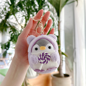 2024 mới tùy chỉnh nhồi bông đồ chơi sang trọng Keychain chim cánh cụt với áo khác nhau nóng bán nhồi Keychain cho cần cẩu máy - Product Image 4